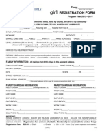 Girl Member Reg Waiver Form