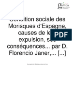 Condition Sociale Des MORISQUES