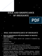 Role and Significance of Insurance