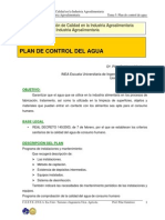 Tema 5. Plan de Control de Agua