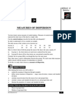 Measures of Dispersion