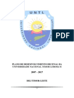 Plano Estrategico Da Universidade Nacional Timor Lorosa'e