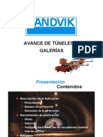 Avance de Galerías y Túneles