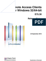 CP E75.30 Remote Access Clients ReleaseNotes