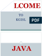 Welcome: TO Kgisl