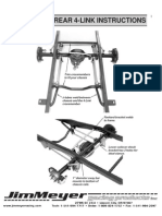 Universal Rear 4-Link Instructions: Trim Crossmembers To Fit Your Chassis