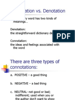 Week 3 Connotation Denotation