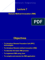 Lecture 7 - New - Remote Method Invocation