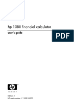 HP 10BII Financial Calculator User Guide