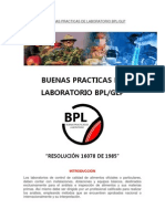 Las Buenas Practicas de Laboratorio BPL