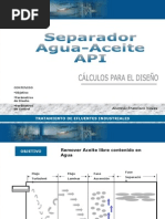 Calculo Diseño Separador-Agua-Aceite-API