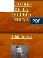 Autores de La Escuela Nueva