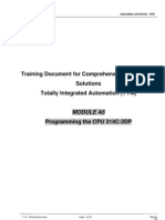 Training Document For Comprehensive Automation Solutions Totally Integrated Automation (T I A)