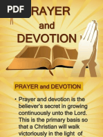 Prayer and Devotion