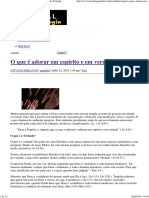 O Que É Adorar em Espírito e em Verdade - Portal Da Teologia PDF