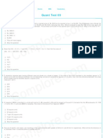 CAT 2009 Quant Test 69