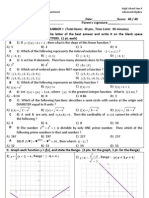 QUARTERLY EXAM 1 - Advanced Algebra - HS4 - Answer Key