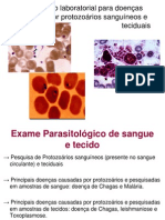 Diagnóstico Laboratorial de Protozoários Sanguíneos e Teciduais