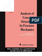 Analysis of Concrete Structures by Fracture Mechanics by Elfgreen and Shah