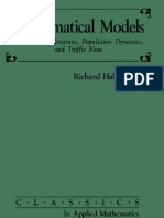 18.311-Richard Haberman Mathematical Models Mechanical Vibrations, Population Dynamics, and Traffic Flow Classics in Applied Mathematics 1987