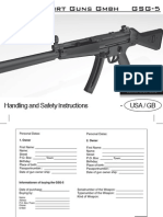 Handling and Safety Instructions - USA / GB