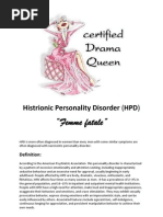 Histrionic Personality Disorder