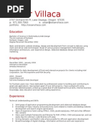 Cesar Villaca Resume