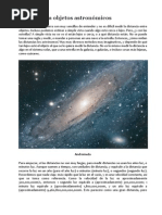 Distancias A Objetos Astronómicos