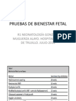 Pruebas de Bienestar Fetal