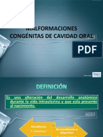 Malformaciones Congénitas de Cavidad Oral