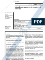 NBR 5741 - Extração e Preparação de Amostras de Cimentos