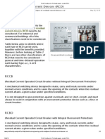 Types of Residual Current Devices (RCD)