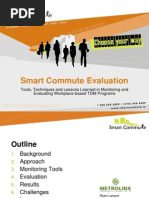 Smart Commute Evaluation: Tools, Techniques and Lessons Learned in Monitoring and Evaluating Workplace-Based TDM Programs