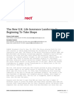 The New U.K. Life Insurance Landscape Is Beginning To Take Shape