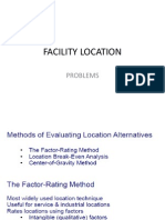 Problem in Faciltity Location