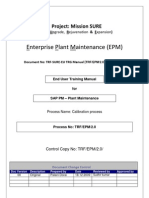 Sap PM End User Manual Calibration Process