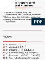 1 5 Properties of Real Numbers