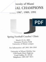 2001 Univ. of Miami Clinic