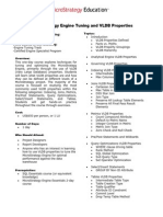 MSTR Engine Tuning VLDB Properties Agenda