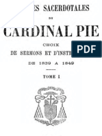 OEuvres Sacerdotales Du Cardinal Pie (Tome 1)