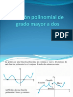 1 - Función Polinomial de Grado Mayor A Dos