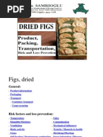 Dried Figs: Packing, Transporting and Risk Factors