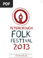 Peterborough Folk Festival 2013 Programme