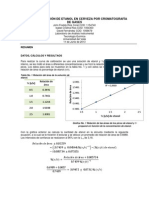 Determinación de Etanol en Cerveza Por Cromatografía de Gases