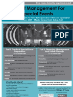 Project Management For Special Events