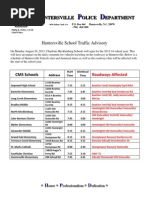 CMS Traffic Alert 2013