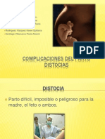 Complicaciones Del Parto - Distocias