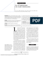 Variation in The Use of Laparoscopic Cholecystectomy For Acute Cholecystitis