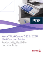 Xerox Workcentre 5225 / 5230 Multifunction Printer: Productivity, Flexibility and Simplicity