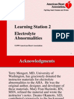 Learning Station 2 Electrolyte Abnormalities: ©1999 American Heart Association